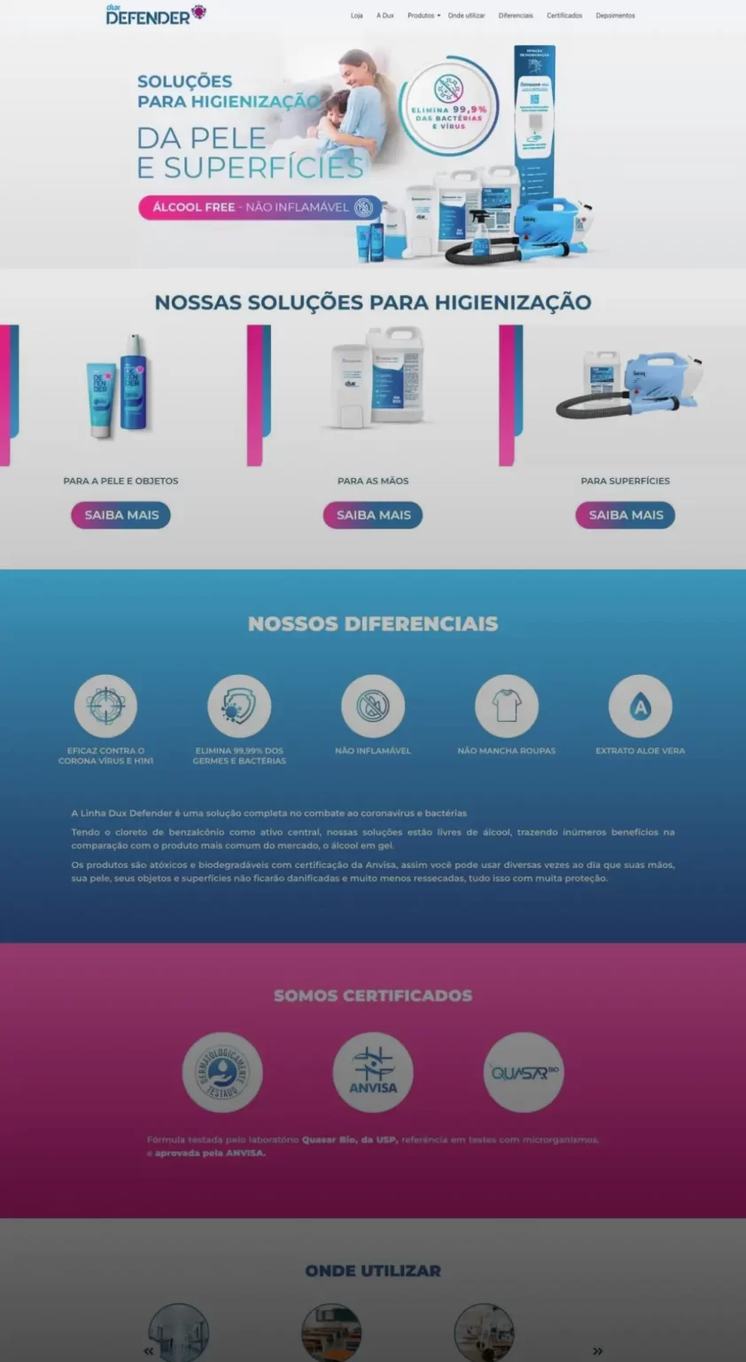 Landing page portfólio