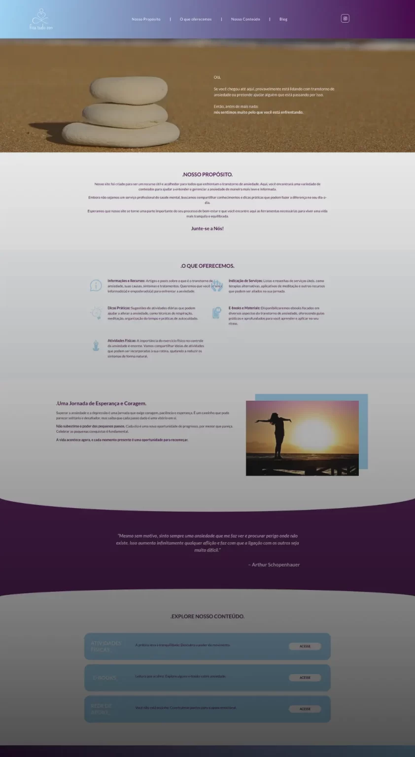 Landing page portfólio