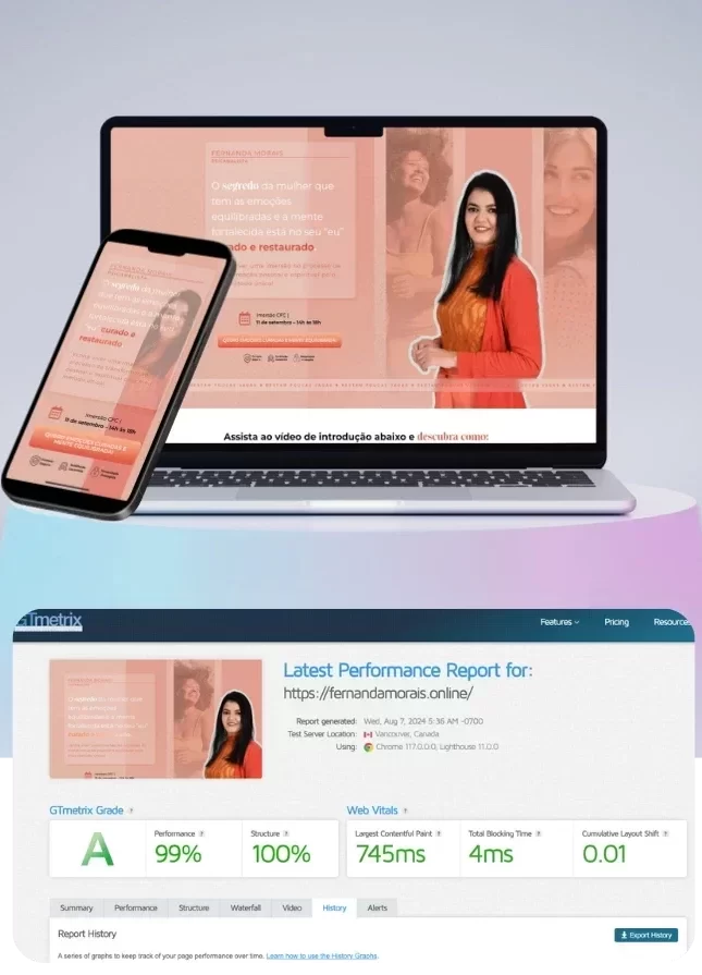 Landing Page Psicanalista Fernanda Morais