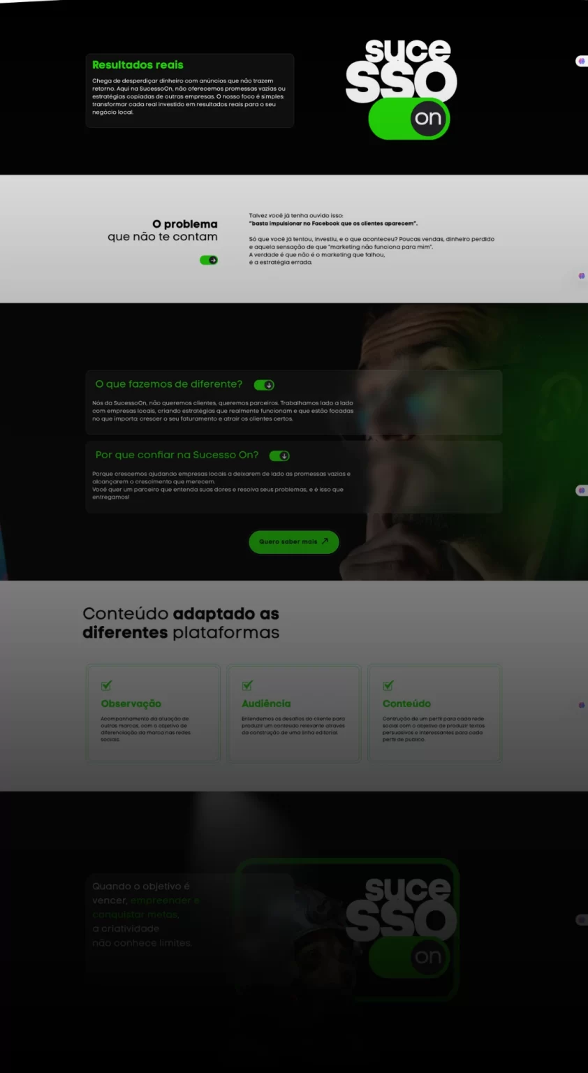 Landing page portfólio