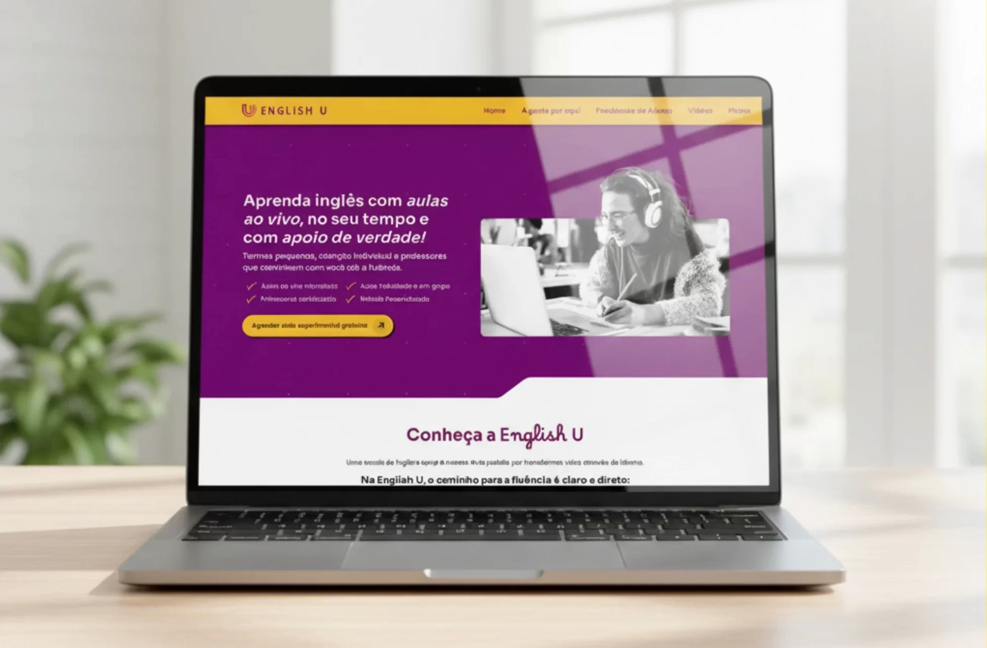 site para escola de inglês